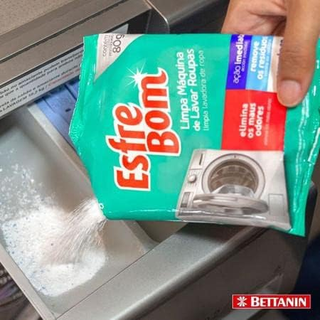 Limpa Máquina de Lavar Roupas Sachê de 80 g, Linha EsfreBom, Bettanin.